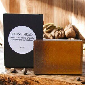 Men's Shampoo & Shaving Bar. Spiced honey scent.